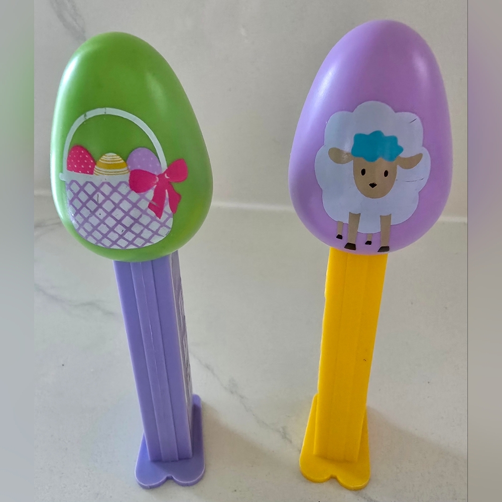 Easter Lamb‎ And Easter Basket Pez Candy Dispensers Set Of Two